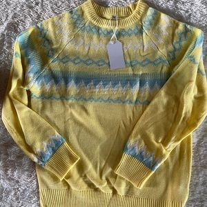 Women’s yellow sweater